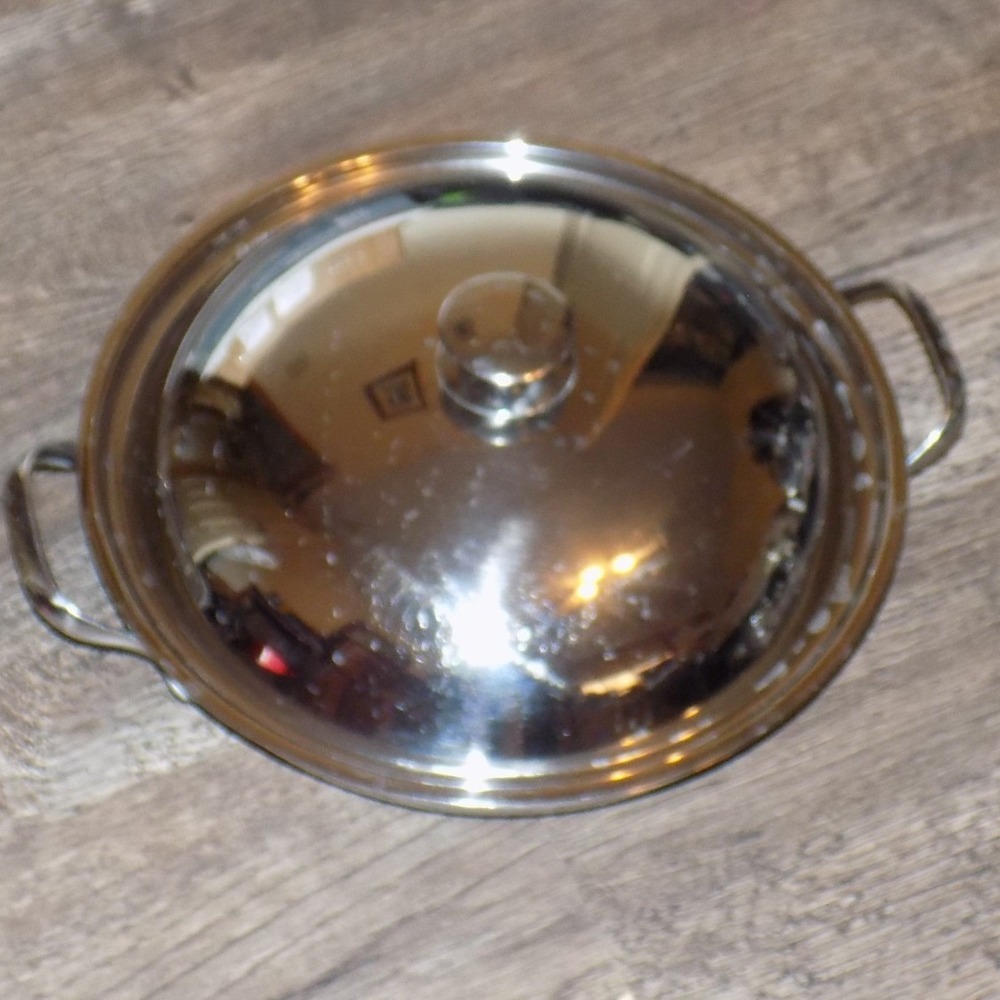 Wolfgang Puck Bistro Collection 12" Brazier Pan Silver 18-10 Stainless Steel